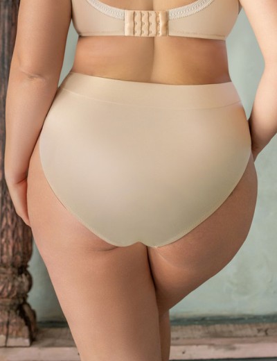 Трусы высокие Kris Line GLOW high waist, Цвет: темно-синий+бежевый, Размеры: M, изображение 2