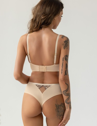 Трусики стринги Kris Line GLOW stringshorts, Цвет: темно-синий+бежевый, Размеры: L, изображение 5