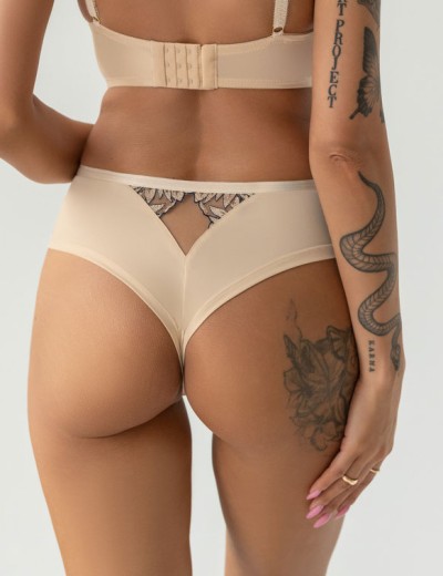 Трусики стринги Kris Line GLOW stringshorts, Цвет: темно-синий+бежевый, Размеры: L, изображение 2