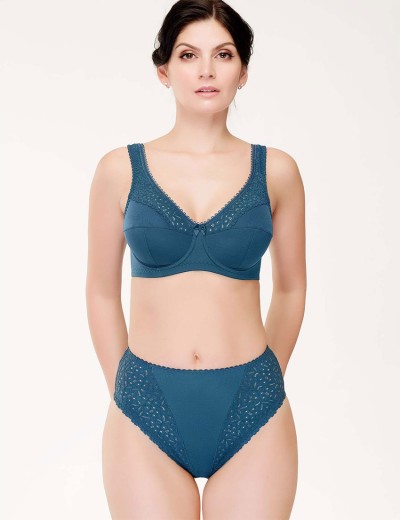 Высокие трусы слипы Lauma COTTON CLASSIC L01810 синий топаз, Цвет: синий топаз, Размеры: L, изображение 3