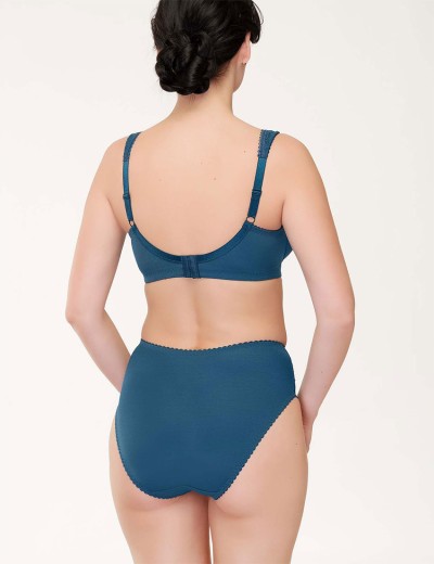 Высокие трусы слипы Lauma COTTON CLASSIC L01810 синий топаз, Цвет: синий топаз, Размеры: L, изображение 4