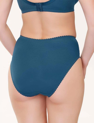 Высокие трусы слипы Lauma COTTON CLASSIC L01810 синий топаз, Цвет: синий топаз, Размеры: L, изображение 2
