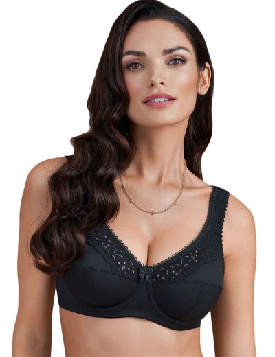 Бюстгальтер мягкий Lauma COTTON CLASSIC L02131 / L02150 черный, Цвет: черный, Размеры: 90B, изображение 3