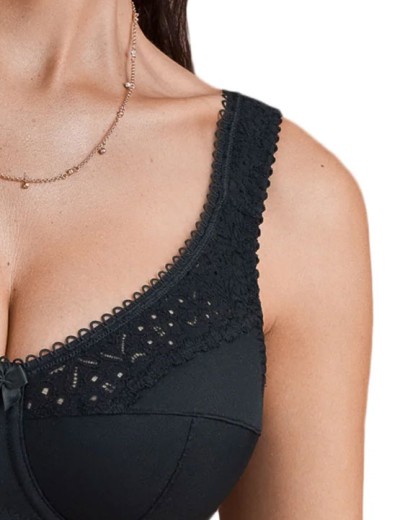 Бюстгальтер мягкий Lauma COTTON CLASSIC L02131 / L02150 черный, Цвет: черный, Размеры: 90B, изображение 4