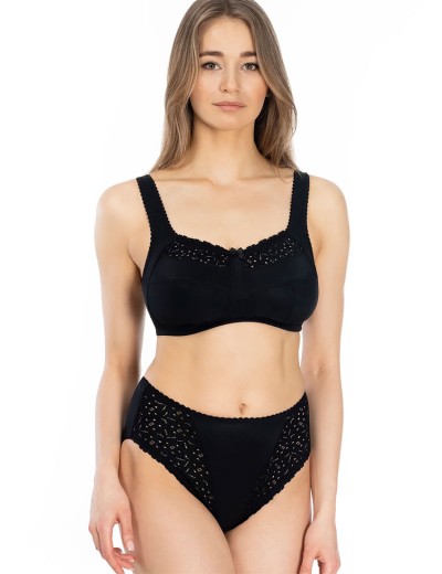 Высокие трусы слипы Lauma COTTON CLASSIC L01810 черный, Цвет: черный, Размеры: 2XL, изображение 4