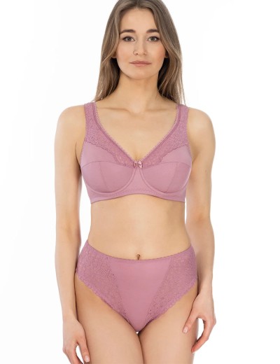 Высокие трусы слипы Lauma COTTON CLASSIC L01810 сирень, Цвет: сирень, Размеры: 6XL, изображение 3