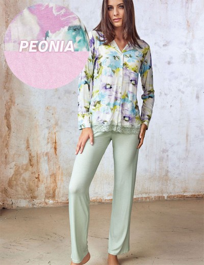 Розовая пижама из вискозы Lormar SUMMER 651771lu peonia, Цвет: peonia (пион), Размеры: M, изображение 4 Розовая пижама из вискозы Lormar SUMMER 651771lu peonia, Цвет: peonia (пион), Размеры: M, изображение 4