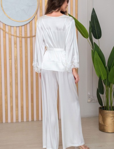 Комплект-тройка из шёлка Mia-Amore ADELINA 4176 белый, Цвет: белый, Размеры: 2XL, изображение 4