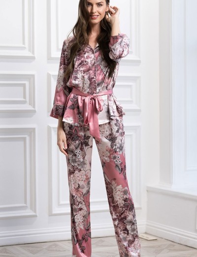 Пижама шелковая Mia-Amore BRENDA 3837, Цвет: античная роза, Размеры: 2XL, изображение 4
