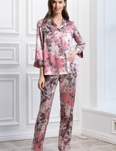 Пижама шелковая Mia-Amore BRENDA 3837, Цвет: античная роза, Размеры: 2XL, изображение 5
