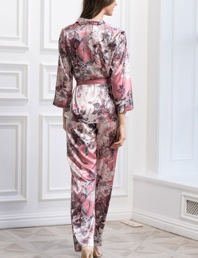 Пижама шелковая Mia-Amore BRENDA 3837, Цвет: античная роза, Размеры: 2XL, изображение 3