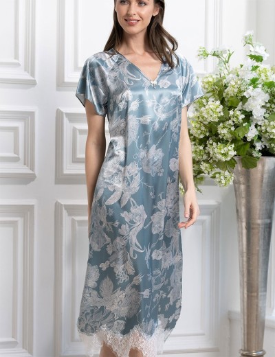 Домашнее платье-туника Mia-Amore NINELLE 4127 мятный, Цвет: мятный, Размеры: 4XL, изображение 3