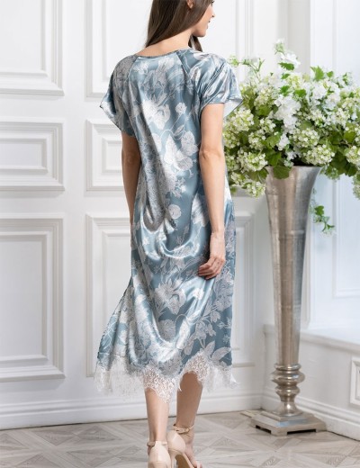 Домашнее платье-туника Mia-Amore NINELLE 4127 мятный, Цвет: мятный, Размеры: 4XL, изображение 2