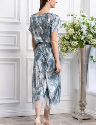 Шелковая пижама Mia-Amore NINELLE 4255 мятный, Цвет: мятный, Размеры: XS, изображение 2