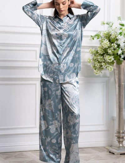 Комплект из шёлка Mia-Amore NINELLE 4257 мятный, Цвет: мятный, Размеры: S, изображение 4