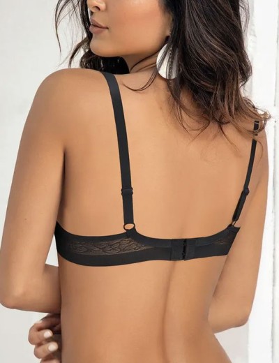 Бюстгальтер спейсер Sielei FLOWER 2506 nero, Цвет: nero (черный), Размеры: 80D, изображение 2