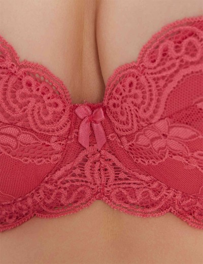 Бюстгальтер балконет пуш-ап VOVA SNEJANNA V54032 кармин, Цвет: кармин, Размеры: 85C, изображение 5