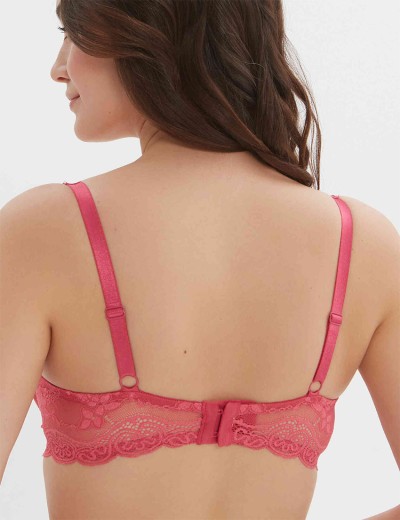 Бюстгальтер балконет пуш-ап VOVA SNEJANNA V54032 кармин, Цвет: кармин, Размеры: 85C, изображение 2
