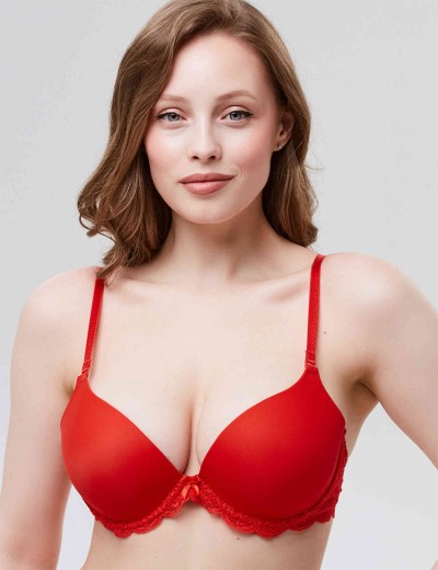 Бюстгальтер пуш-ап с гелем VOVA SNEJANNA V54037 россо, Цвет: россо, Размеры: 70B, изображение 5
