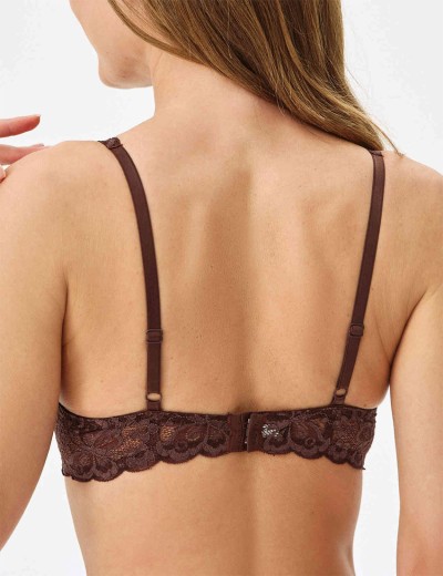 Бюстгальтер балконет пуш-ап VOVA WISH V98430 коричневый, Цвет: коричневый, Размеры: 70B, изображение 2