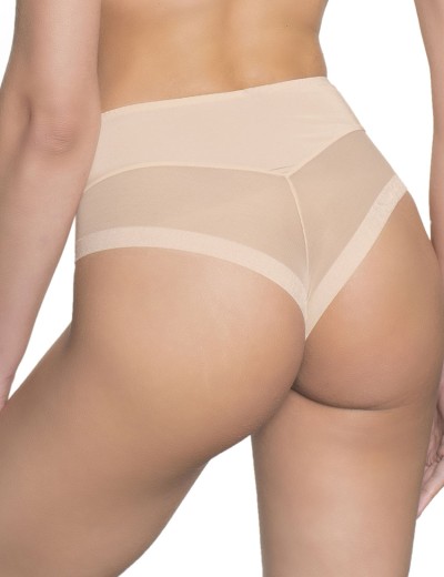 Высокие трусы бразилиана Amelie MILLA 2016-3 пудра new, Цвет: пудра, Размеры: XS, изображение 3