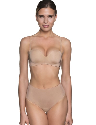 Высокие трусы бразилиана Amelie MILLA 2016-3 телесный new, Цвет: телесный, Размеры: S, изображение 4