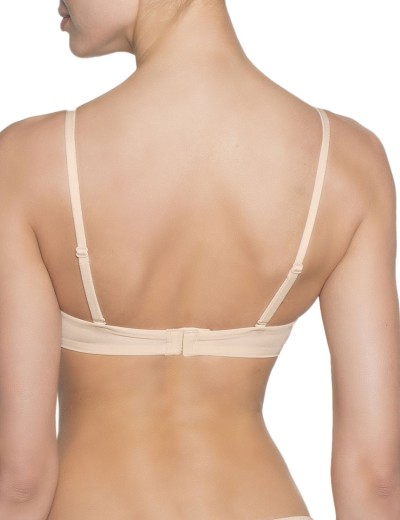 Гладкий бюстгальтер без косточек Amelie MILLA 2018 пудра new, Цвет: пудра, Размеры: 65D, изображение 3