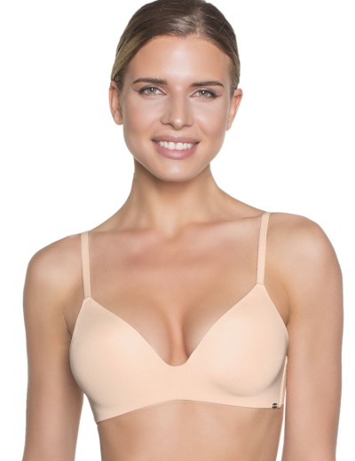 Гладкий бюстгальтер без косточек Amelie MILLA 2018 пудра new, Цвет: пудра, Размеры: 65D, изображение 8