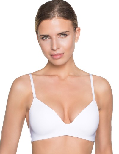 Гладкий бюстгальтер без косточек Amelie MILLA 2018 белый new, Цвет: белый, Размеры: 80C, изображение 4