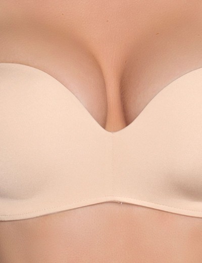 Бескостный бюстгальтер планж пуш-ап Amelie MILLA 2020 пудра new, Цвет: пудра, Размеры: 75D, изображение 4