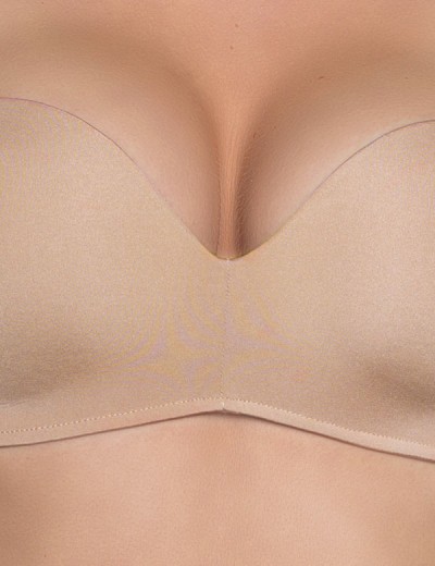 Бескостный бюстгальтер планж пуш-ап Amelie MILLA 2020 телесный new, Цвет: телесный, Размеры: 80D, изображение 5