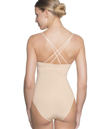 Боди со скрытым топом Amelie MILLA 2023 пудра new, Цвет: пудра, Размеры: S, изображение 3