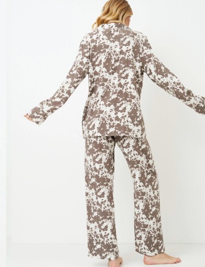 Пижама со штанами из вискозы Aruelle CINNAMON, Цвет: латте/молочный, Размеры: XS, изображение 3