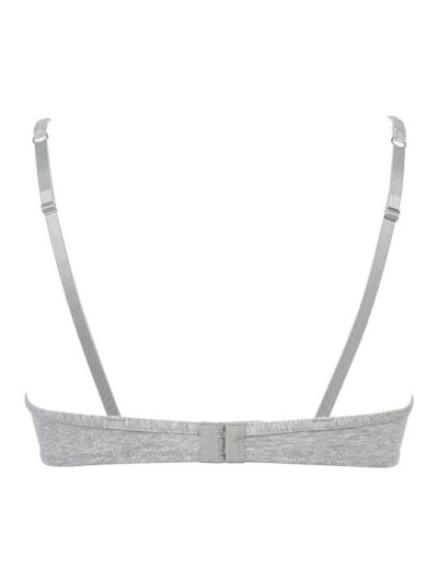 Хлопковый бюстгальтер без косточек Infiore SMART FUNKY 853 grigio melange, Цвет: grigio mel (серый), Размеры: 90B, изображение 5