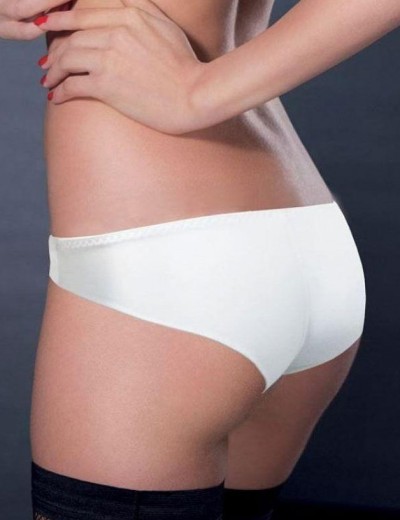 Трусы бразилиана гладкие Leilieve ELEGANCE 6053 bianco, Цвет: bianco (белый), Размеры: M, изображение 2