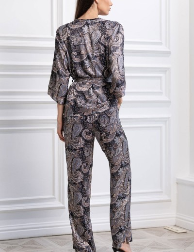 Шелковый комплект-тройка Mia-Amore DONATELLA 3075 черный, Цвет: черный, Размеры: M, изображение 3