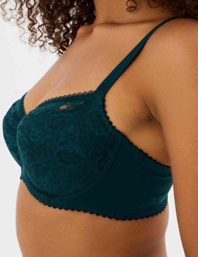 Бюстгальтер с плотной чашкой Misstyle 2508 изумруд, Цвет: изумруд, Размеры: 95D, изображение 3