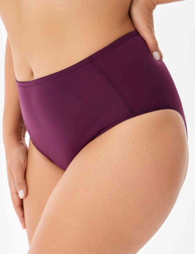 Трусы с высокой талией Misstyle 5006 темный виноград, Цвет: темный виноград, Размеры: M, изображение 3
