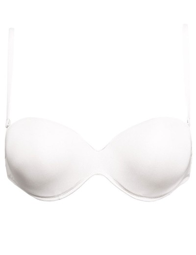 Бюстгальтер бандо пуш-ап с силиконовой спинкой Sielei FANTASTIC 1570 bianco, Цвет: bianco (белый), Размеры: 75B, изображение 4