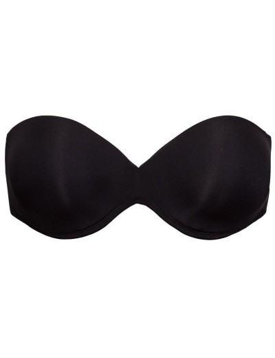 Бюстгальтер бандо пуш-ап с силиконовой спинкой Sielei FANTASTIC 1570 nero, Цвет: nero (черный), Размеры: 70B, изображение 6