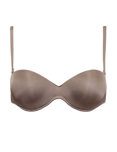 Бюстгальтер бандо пуш-ап с силиконовой спинкой Sielei FANTASTIC 1570 stone, Цвет: stone (кофе), Размеры: 85B, изображение 5