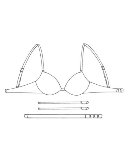 Бюстгальтер-трансформер с пуш-ап Sielei FANTASTIC 1590 cipria, Цвет: cipria (телесный), Размеры: 70B, изображение 9