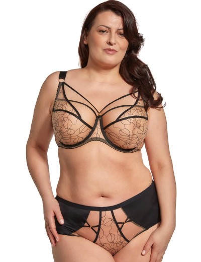 Бюстгальтер мягкий с вышивкой Bella Misteria AUTUMN FINESSE soft, Цвет: черный, Размеры: 65H, изображение 4