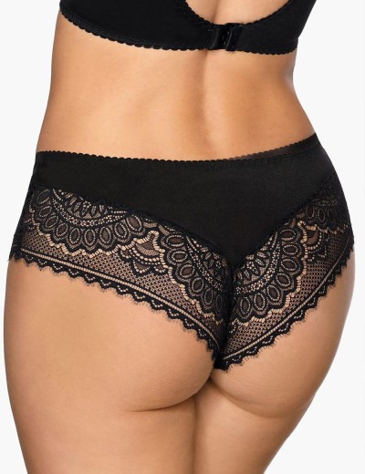 Кружевные трусы Bella Misteria SOFT TOUCH briefs FP1 BLACK, Цвет: черный, Размеры: 4XL, изображение 2