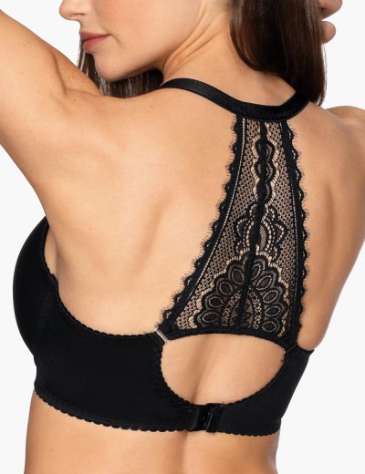 Бюстгальтер спейсер с кружевной спинкой Bella Misteria SOFT TOUCH spacer BLACK, Цвет: черный, Размеры: 65D, изображение 2