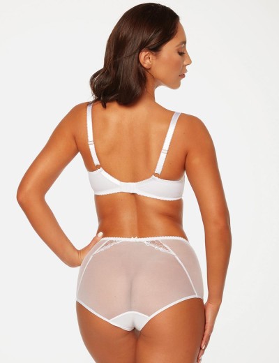 Высокие трусы слипы Bella Misteria SUBTLE TEMPTATION briefs FP2 WHITE, Цвет: белый, Размеры: 3XL, изображение 4