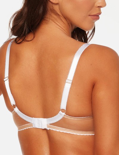 Бюстгальтер бралетт Bella Misteria SUBTLE TEMPTATION soft bralette WHITE-BEIGE, Цвет: бежевый/белый, Размеры: 65D, изображение 2