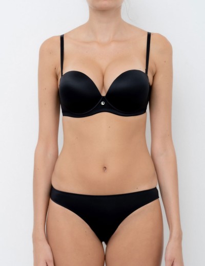 Трусы бразилиана гладкие Lormar JENNA br nero, Цвет: nero (черный), Размеры: M, изображение 4