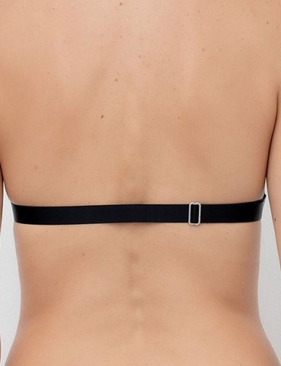 Бюстгальтер пуш-ап с силиконовой спинкой Lormar LYNETTE nero, Цвет: nero (черный), Размеры: 70B, изображение 3