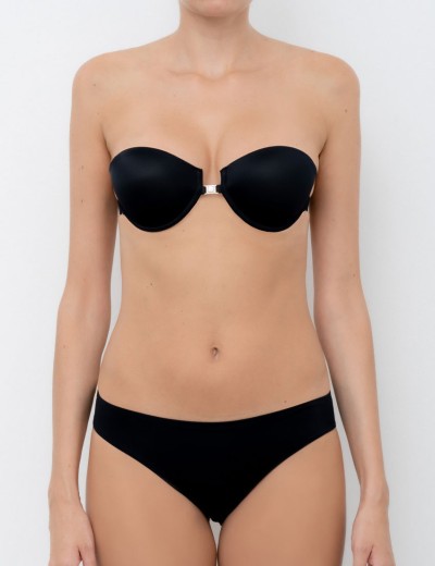 Бюстгальтер пуш-ап с силиконовой спинкой Lormar LYNETTE nero, Цвет: nero (черный), Размеры: 70B, изображение 6